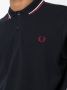 Fred Perry Poloshirt met contrasterende afwerking Blauw - Thumbnail 5