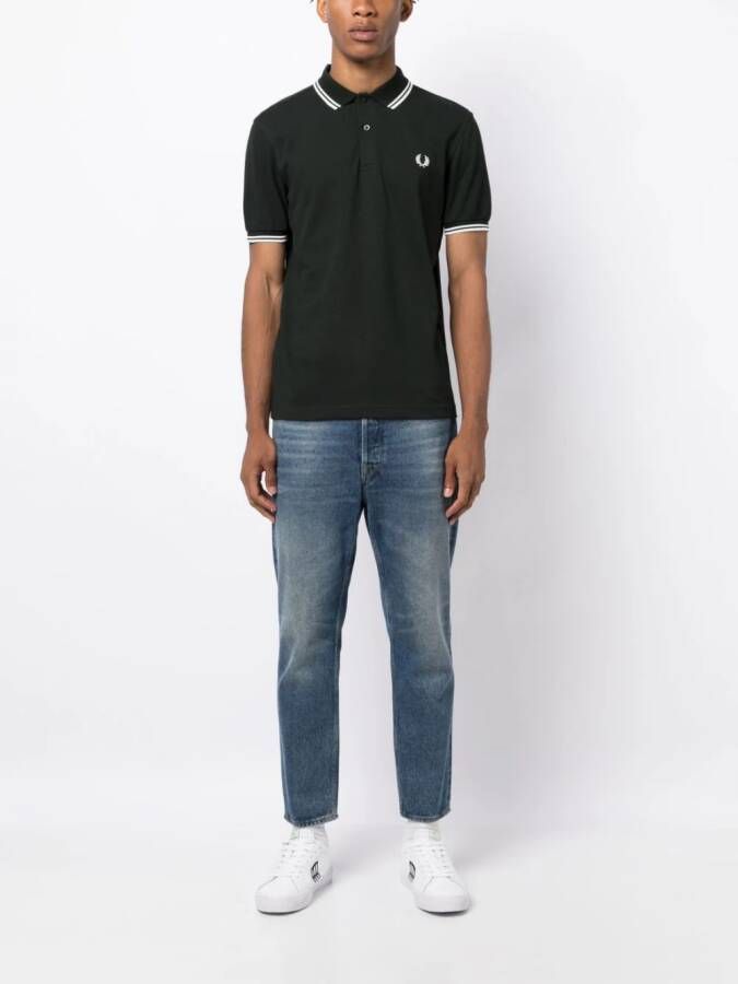 Fred Perry Poloshirt met contrasterende afwerking Groen