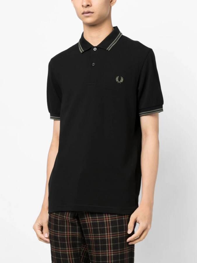 Fred Perry Poloshirt met contrasterende afwerking Zwart