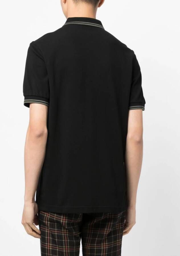 Fred Perry Poloshirt met contrasterende afwerking Zwart