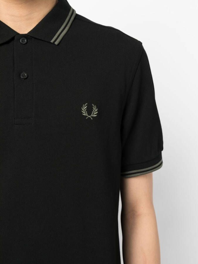 Fred Perry Poloshirt met contrasterende afwerking Zwart