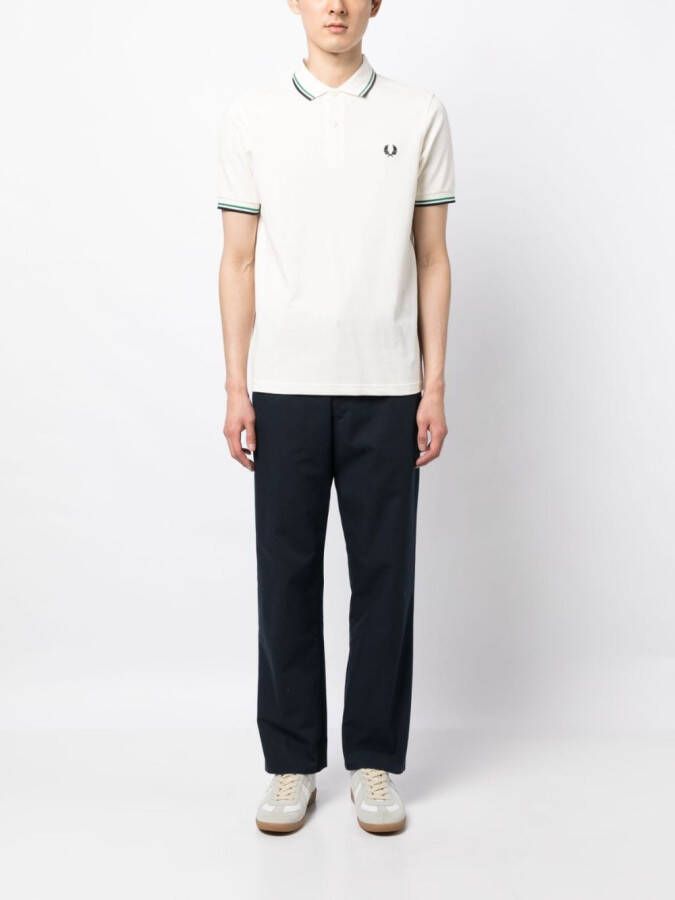 Fred Perry Poloshirt met geborduurd logo Beige