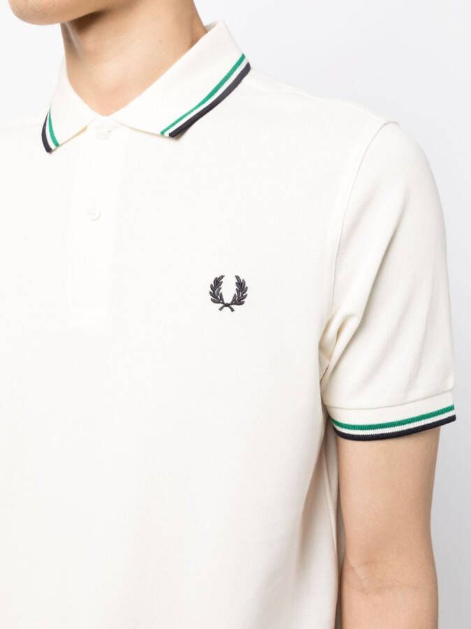 Fred Perry Poloshirt met geborduurd logo Beige