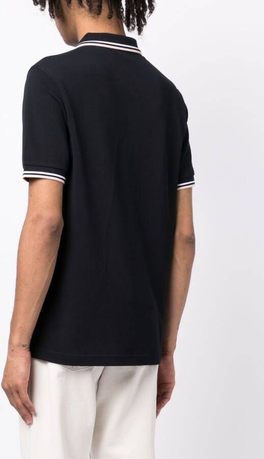 Fred Perry Poloshirt met geborduurd logo Blauw