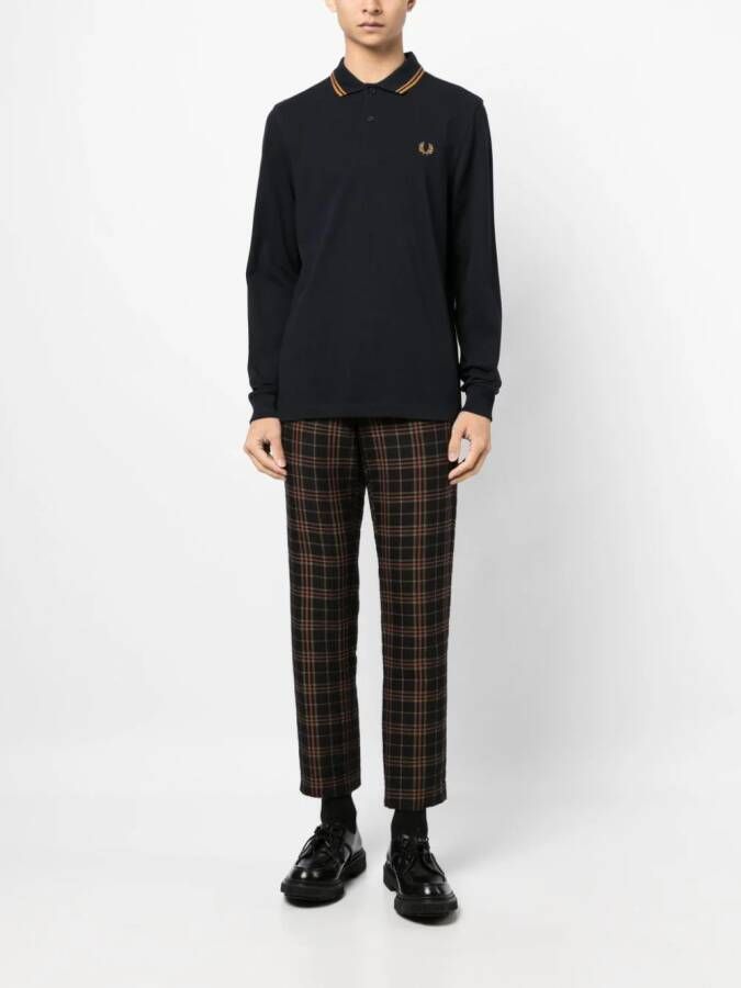 Fred Perry Poloshirt met geborduurd logo Blauw