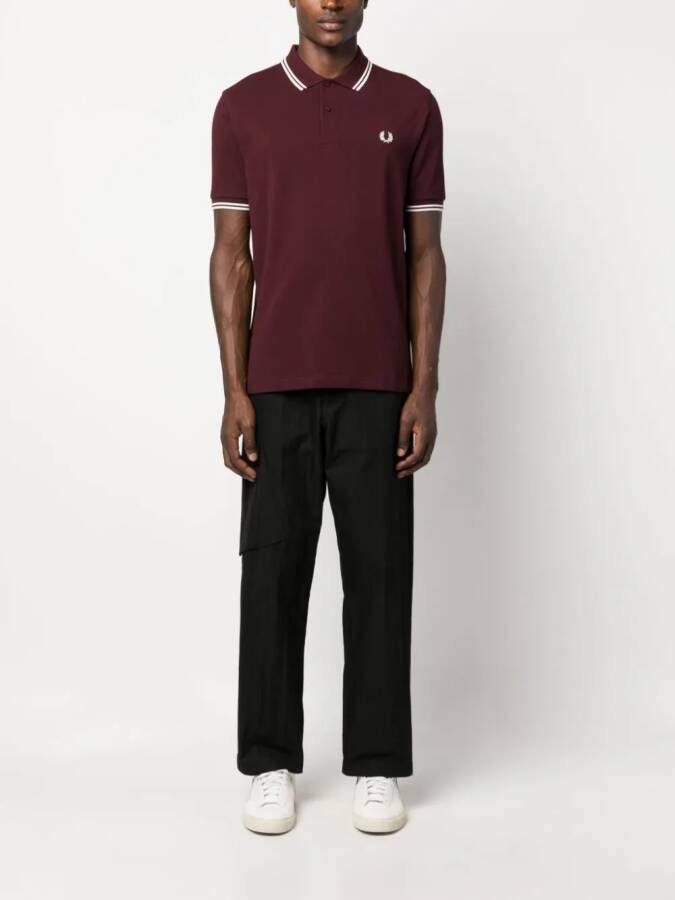 Fred Perry Poloshirt met geborduurd logo Rood
