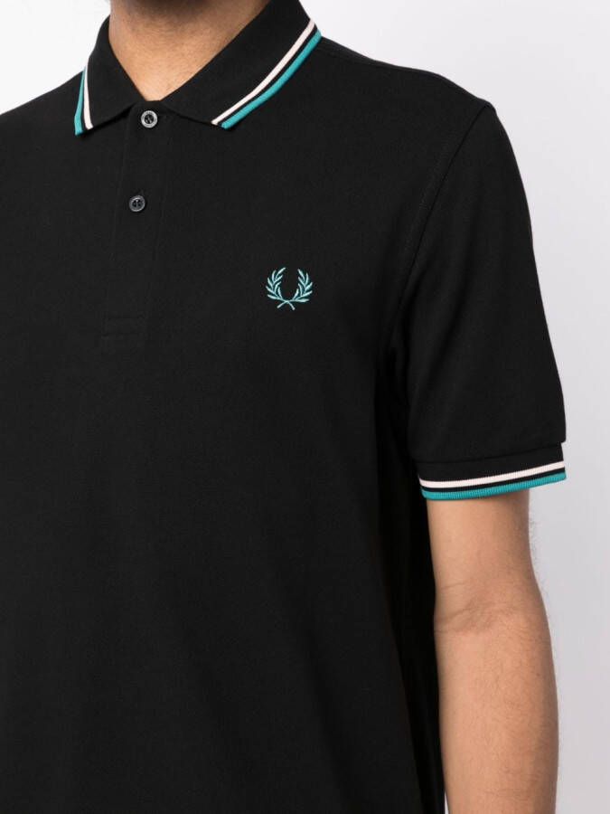 Fred Perry Poloshirt met geborduurd logo Zwart