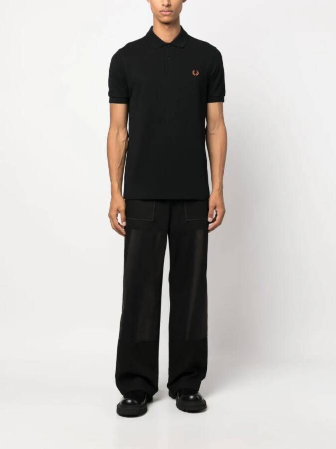 Fred Perry Poloshirt met geborduurd logo Zwart
