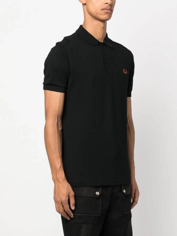 Fred Perry Poloshirt met geborduurd logo Zwart