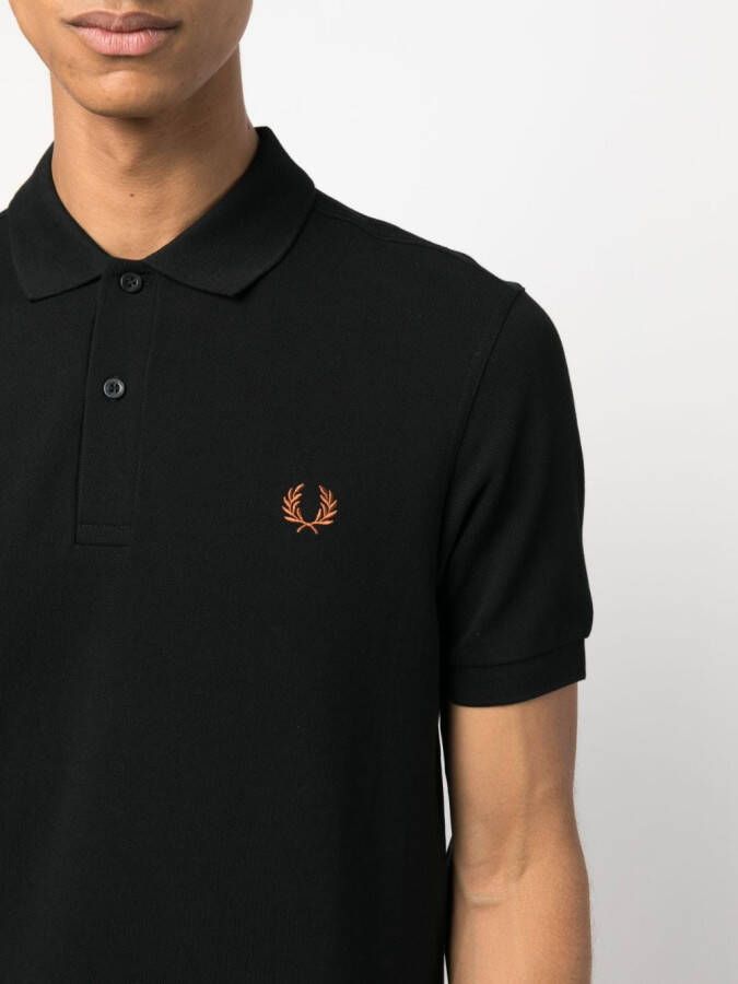 Fred Perry Poloshirt met geborduurd logo Zwart