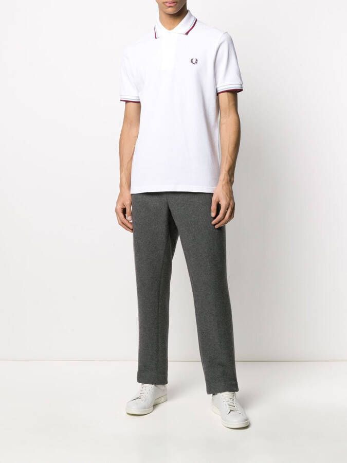 Fred Perry Poloshirt met logo Wit