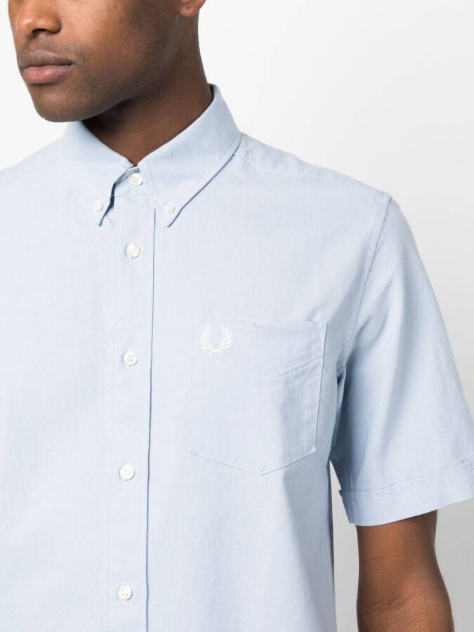 Fred Perry Katoenen overhemd Blauw