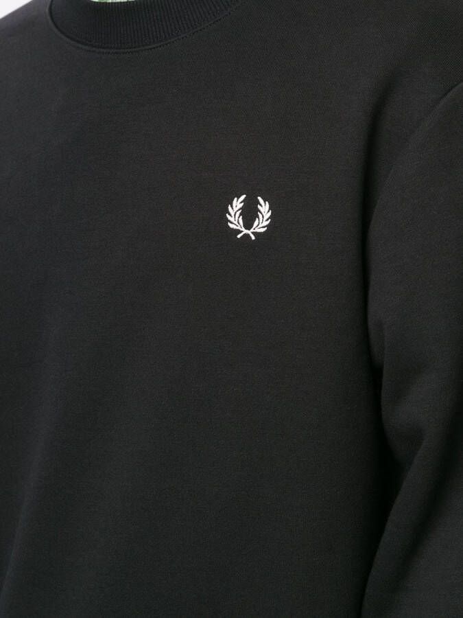 Fred Perry Sweater met ronde hals Zwart