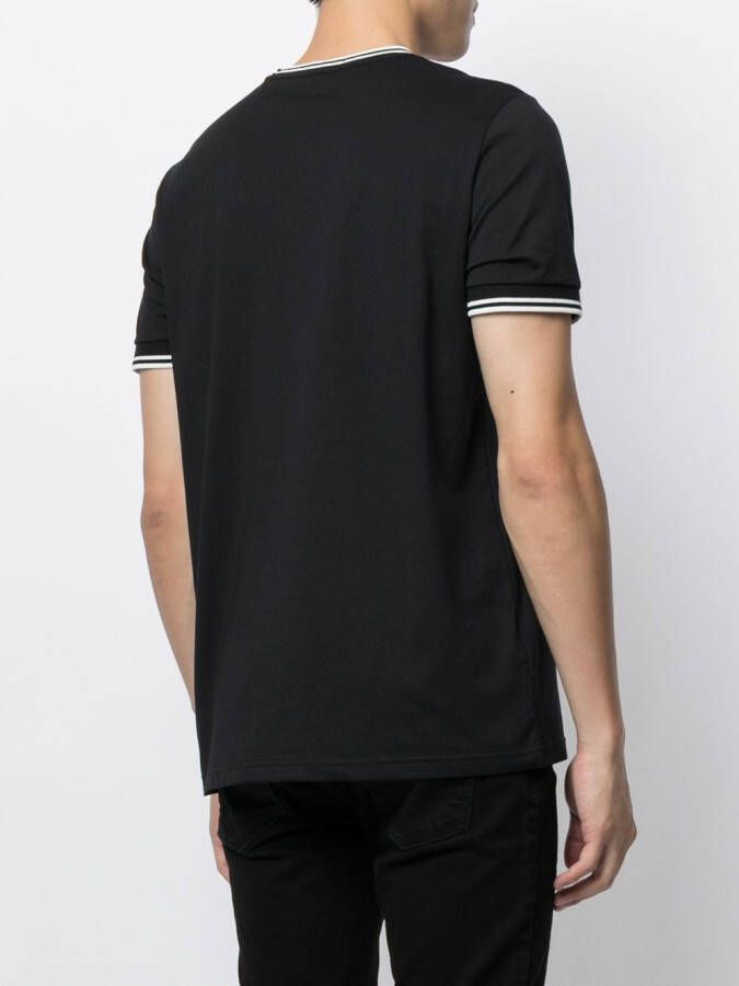 Fred Perry T-shirt met geborduurd logo Blauw