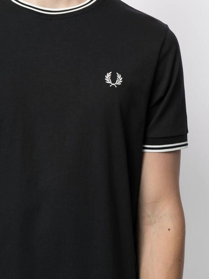 Fred Perry T-shirt met geborduurd logo Blauw