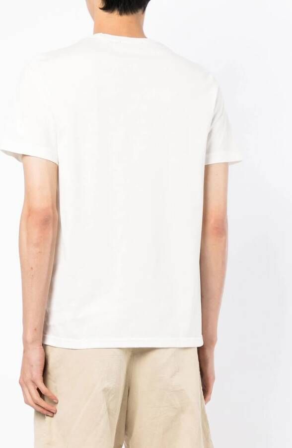 Fred Perry T-shirt met geborduurd logo Wit