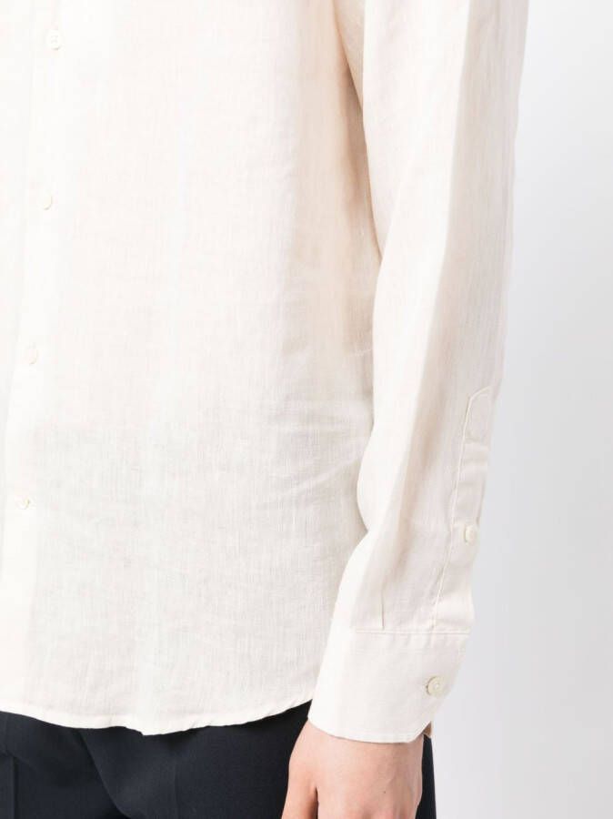 Frescobol Carioca Antonio linnen overhemd Beige