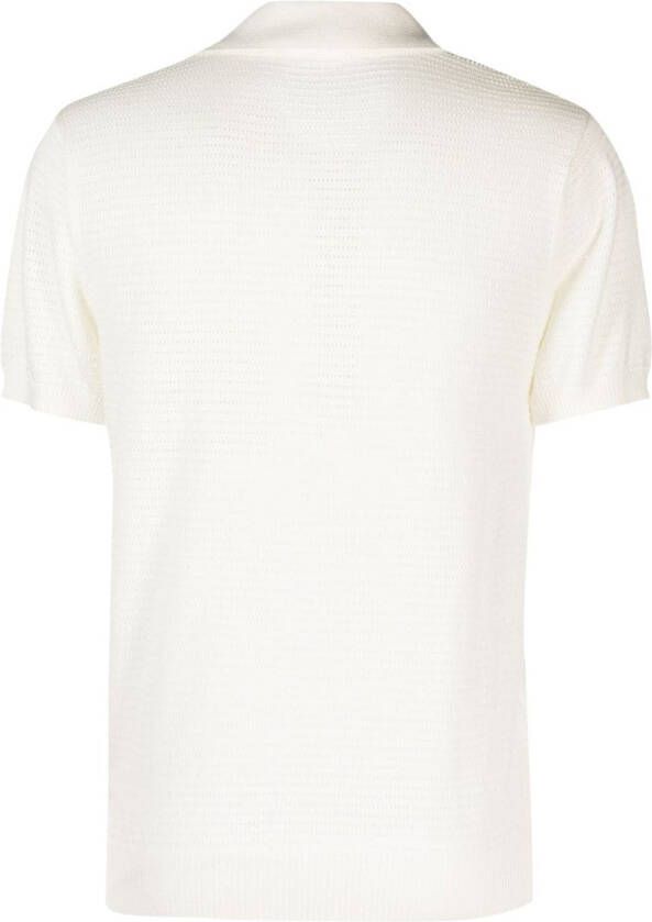 Frescobol Carioca Gebreid poloshirt Wit