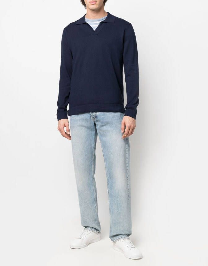 Frescobol Carioca Gebreide polotrui Blauw