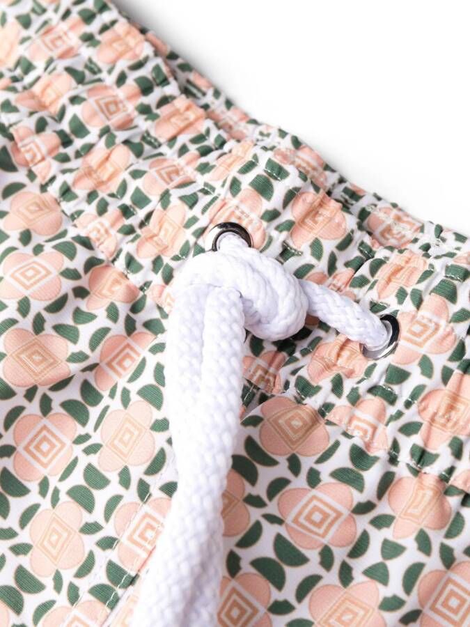 Frescobol Carioca Zwembroek met geometrische print Oranje