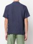 Frescobol Carioca Linnen overhemd Blauw - Thumbnail 4