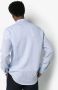 Frescobol Carioca Linnen overhemd Blauw - Thumbnail 3