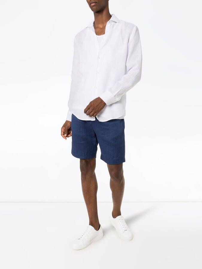 Frescobol Carioca Linnen overhemd Wit