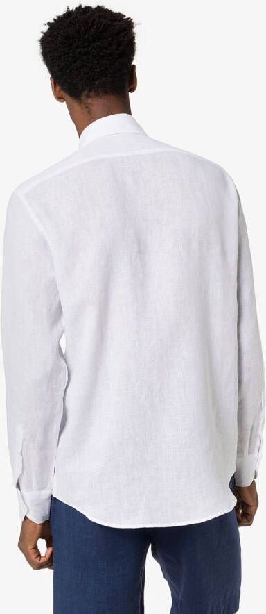 Frescobol Carioca Linnen overhemd Wit