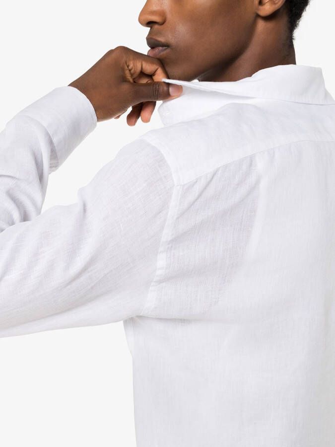 Frescobol Carioca Linnen overhemd Wit