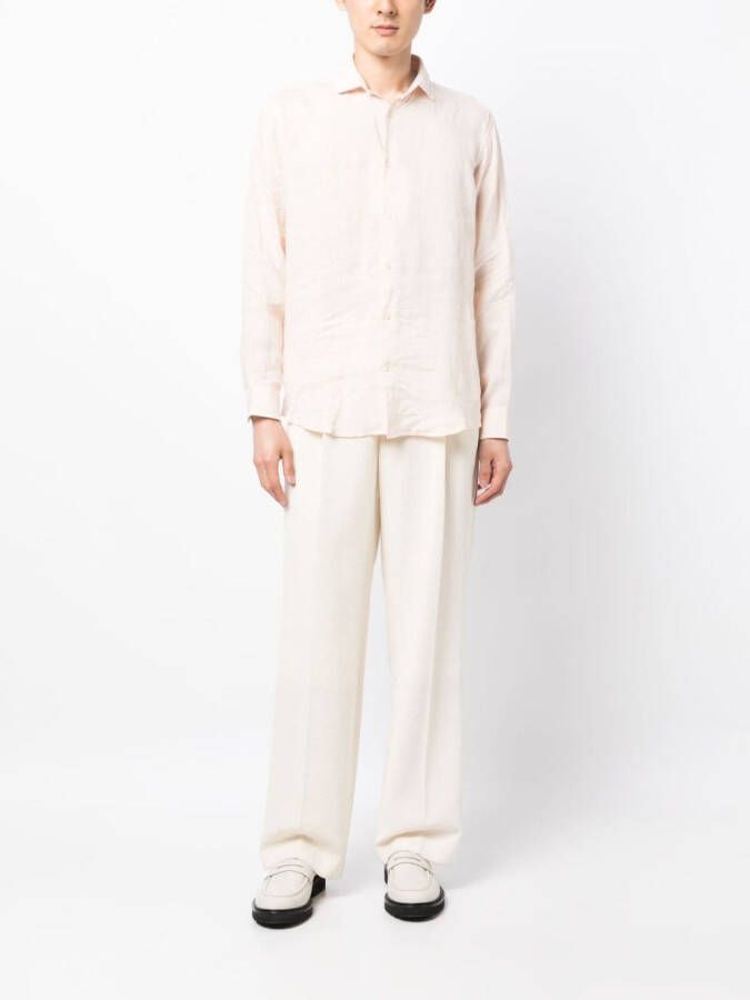 Frescobol Carioca Linnen overhemd Roze