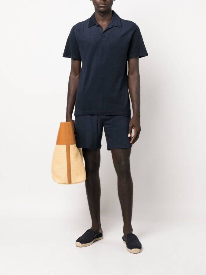 Frescobol Carioca Poloshirt zonder knopen Blauw