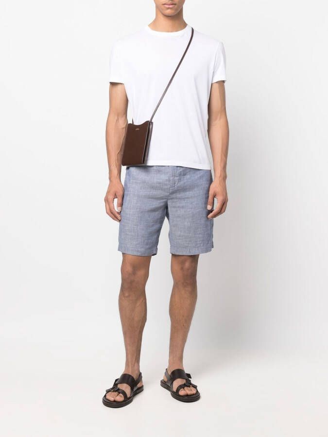 Frescobol Carioca Shorts van linnen mix Blauw