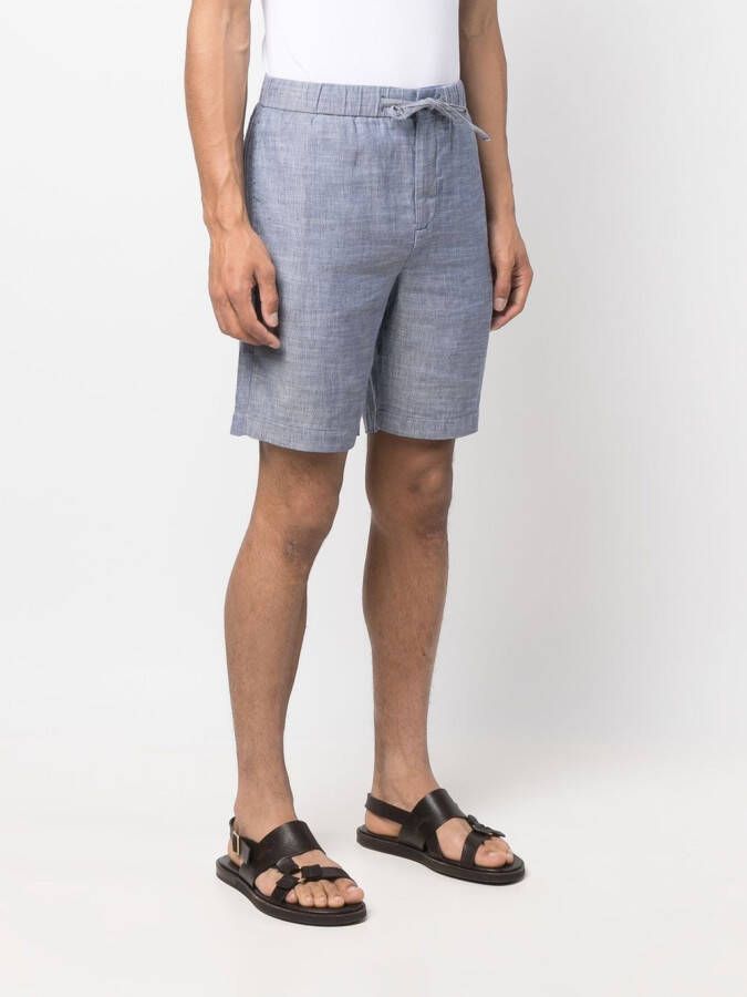 Frescobol Carioca Shorts van linnen mix Blauw
