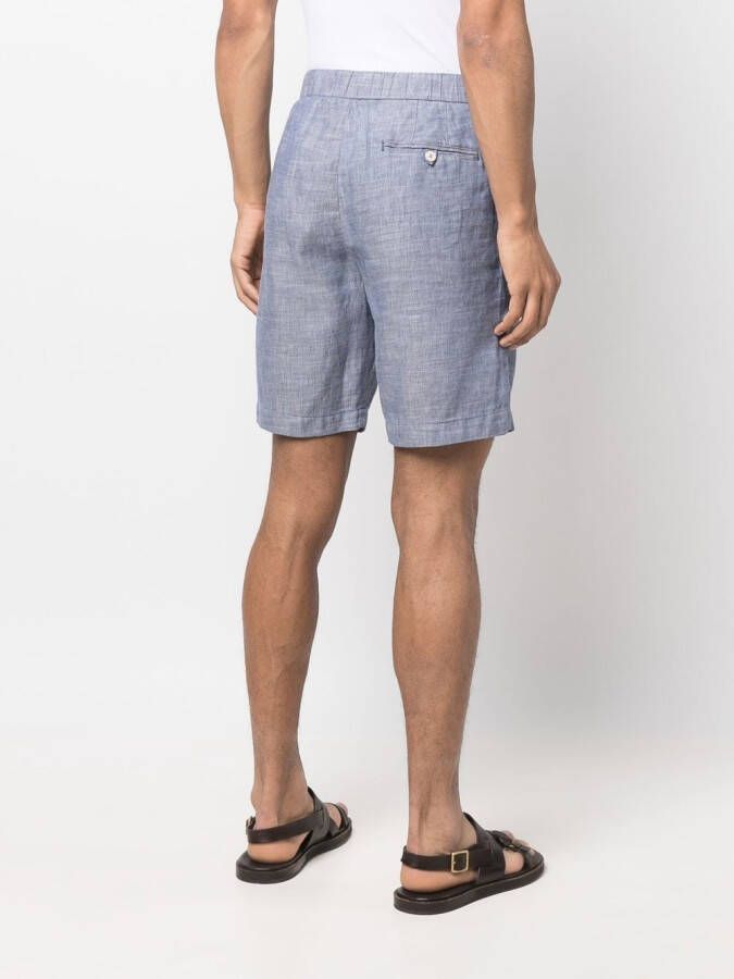 Frescobol Carioca Shorts van linnen mix Blauw