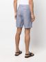 Frescobol Carioca Shorts van linnen mix Blauw - Thumbnail 4