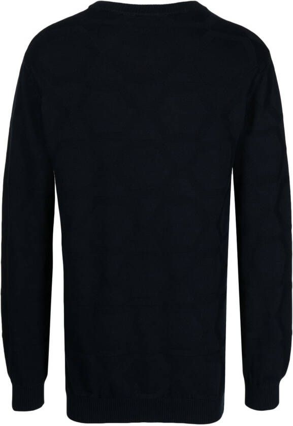 Frescobol Carioca Trui met jacquard Blauw