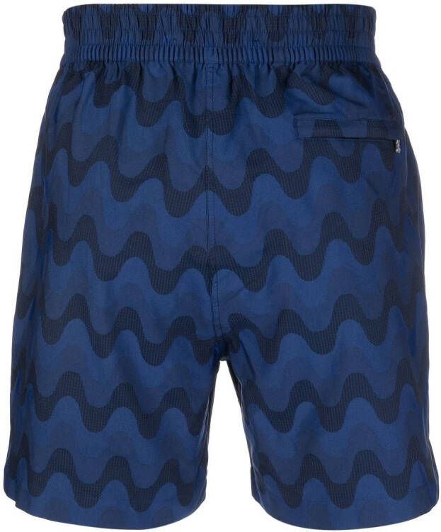 Frescobol Carioca Zwembroek met jacquard Blauw