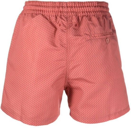 Frescobol Carioca Zwembroek met jacquard print Oranje