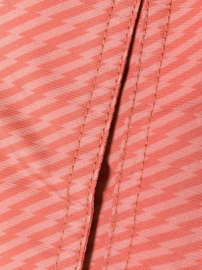 Frescobol Carioca Zwembroek met jacquard print Oranje