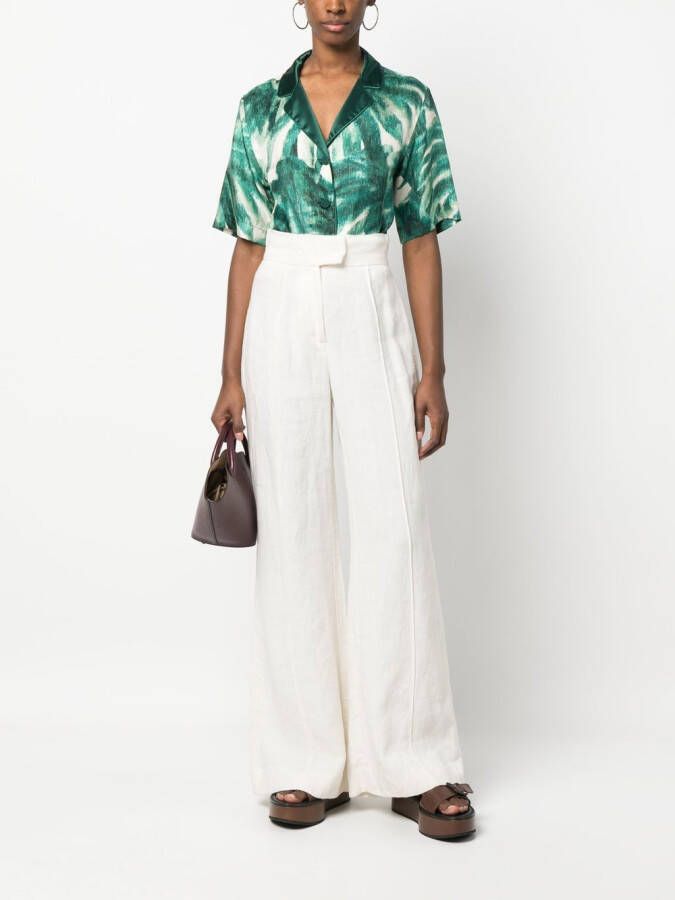 F.R.S For Restless Sleepers Zijden blouse Groen
