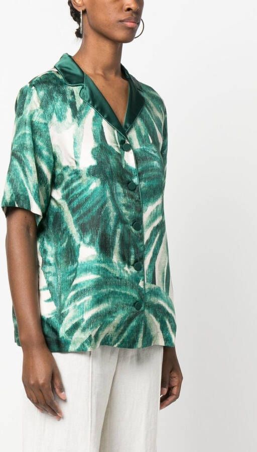 F.R.S For Restless Sleepers Zijden blouse Groen