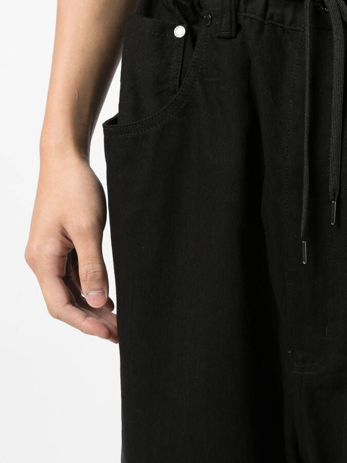 Fumito Ganryu Denim broek Zwart