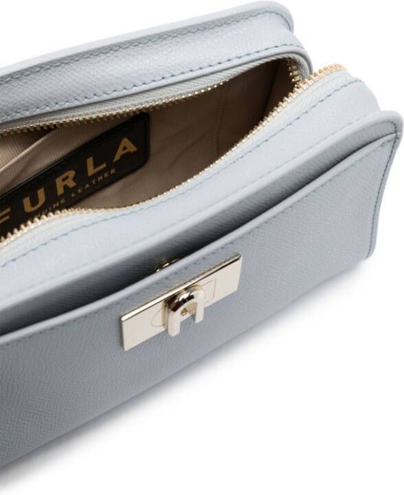 Furla 1927 leren crossbodytas Blauw
