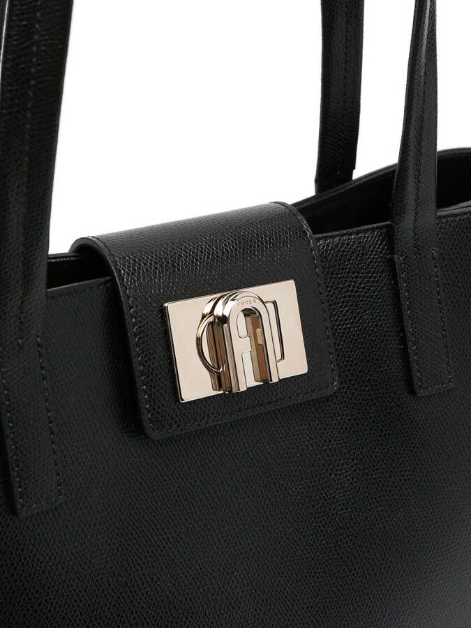 Furla 1927 leren draagtas Zwart