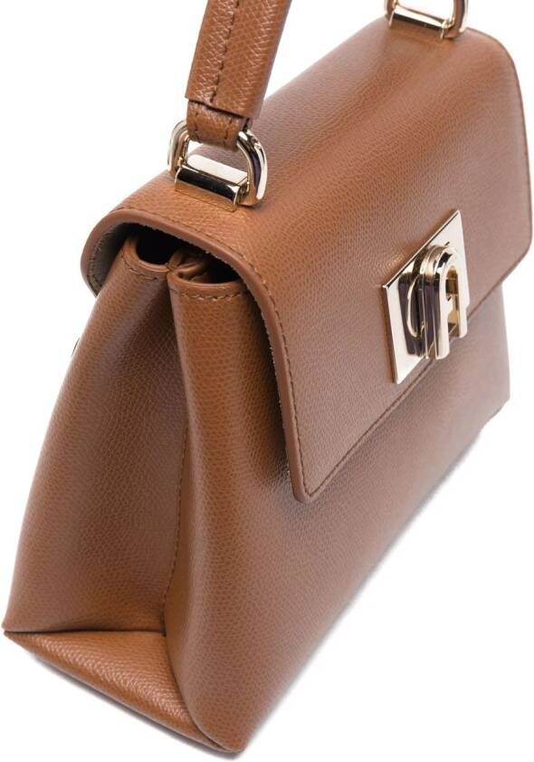 Furla 1927 leren shopper Bruin