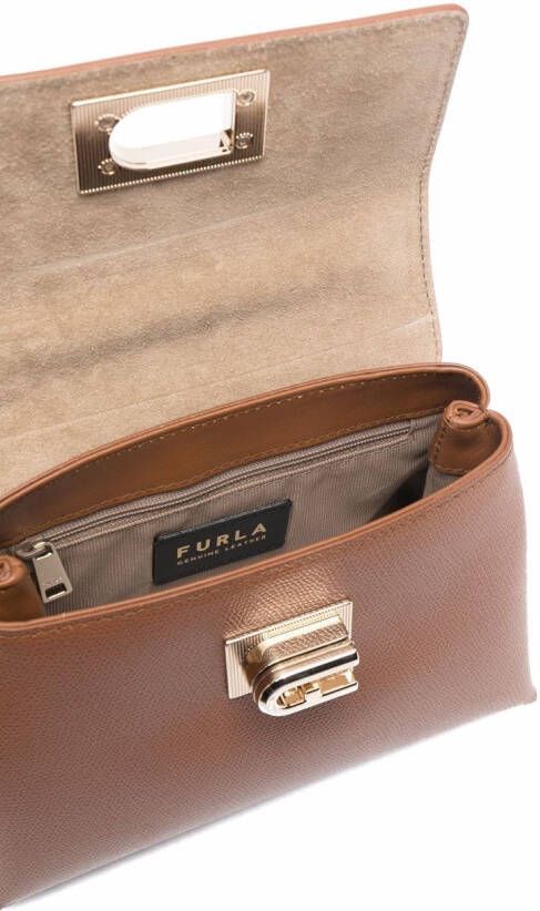 Furla 1927 leren shopper Bruin