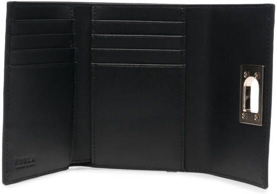 Furla 1927 portemonnee met gegranuleerd-effect Zwart