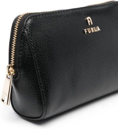 Furla Camelia leren make-up tas Zwart