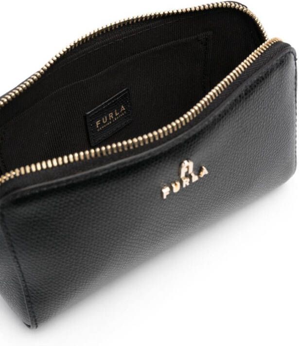 Furla Camelia leren make-up tas Zwart