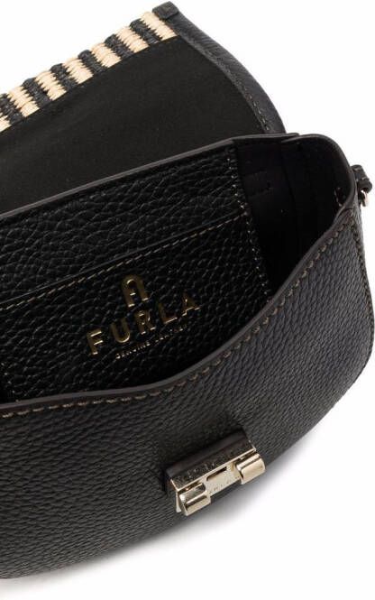 Furla Geweven crossbodytas Zwart